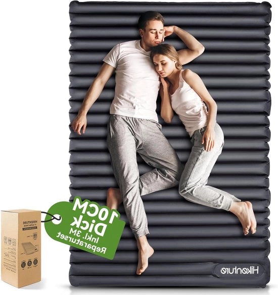 Matrimoniale opblaasbare mat - Ultralight e autoinflante - Per 2 persone - Grigio - 120 cm