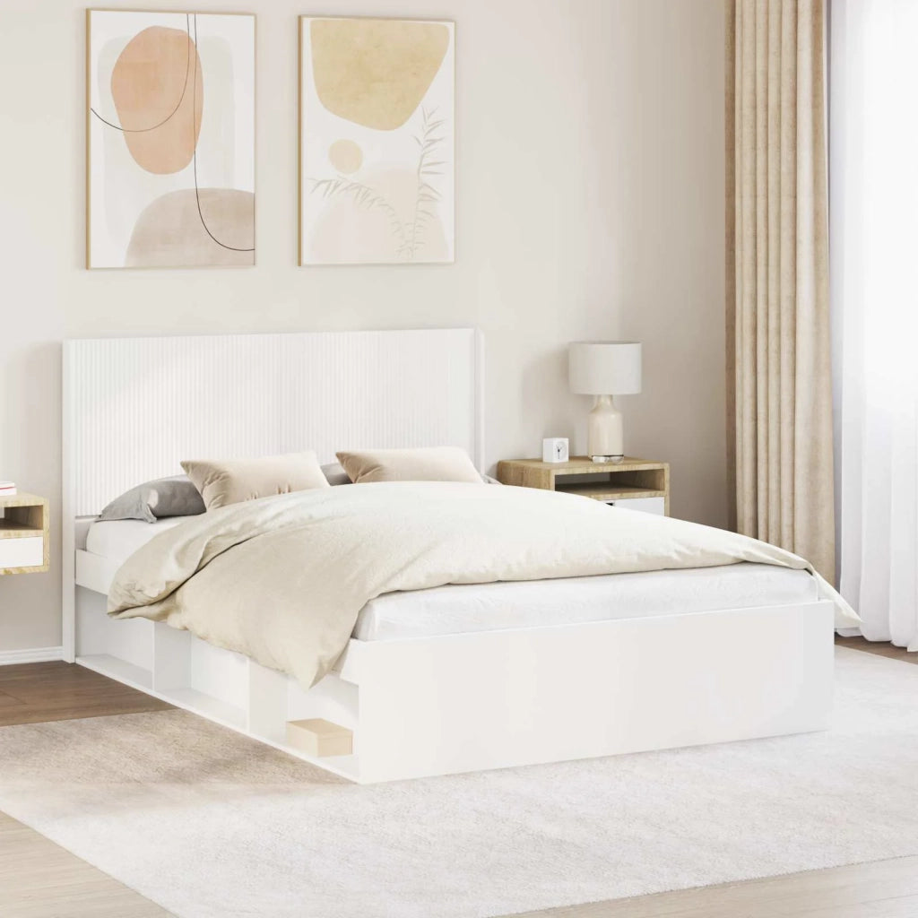 Testiera Letto Bianco Legno ingegnerizzato 889595