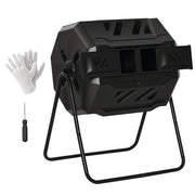 Compostiera 2 Contenitori ¨C Minimal ¨C 160L 71x65x96 Nero