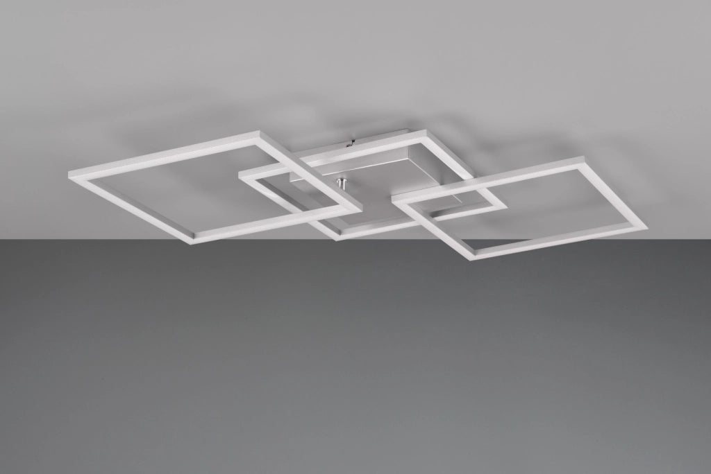 Plafoniera RL Trail quadrati cromata LED 31W 3000K