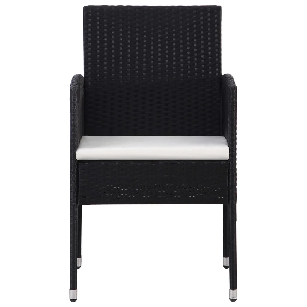 Set da Pranzo da Giardino 5 pz Nero 3099603
