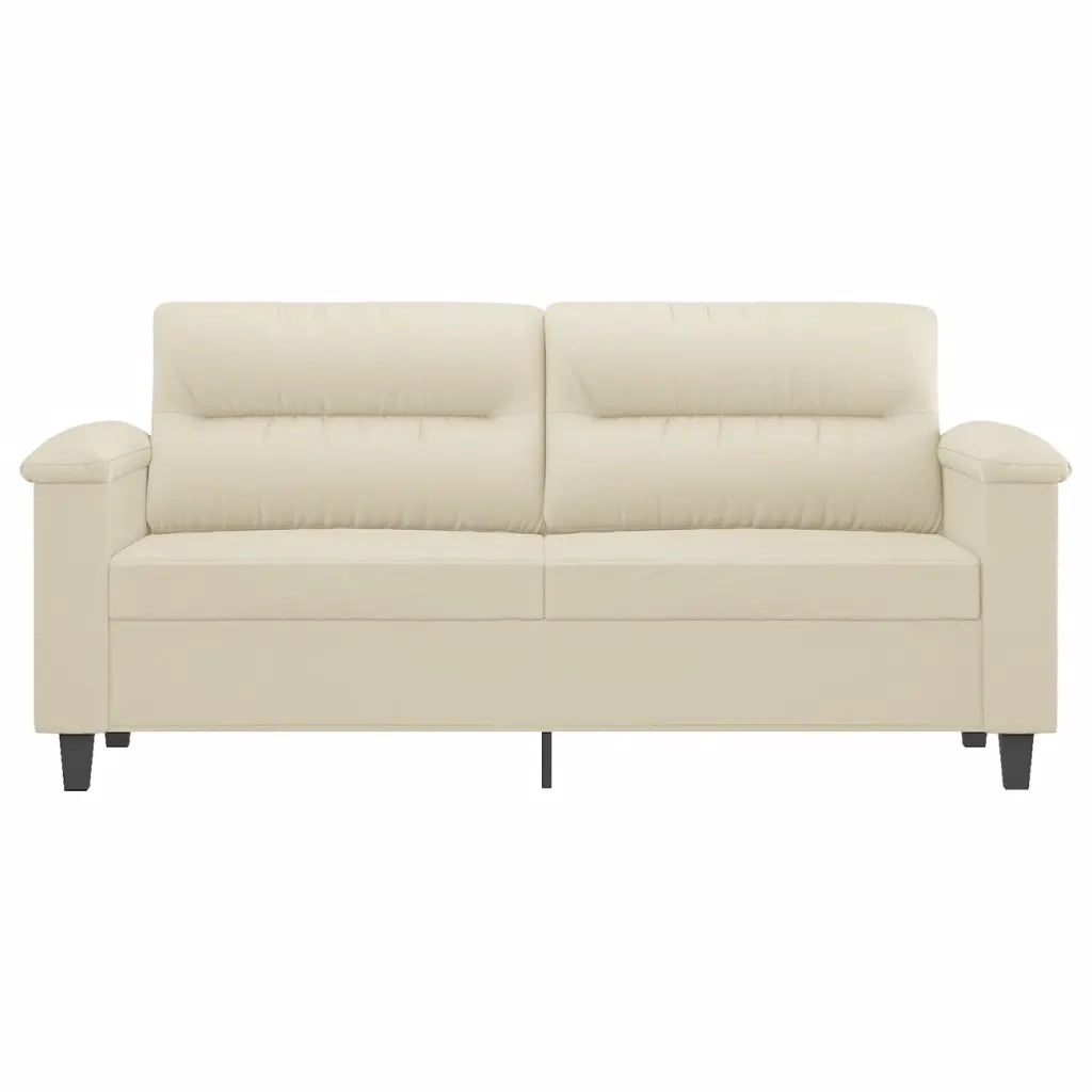 Divano a 2 Posti-Sofa 2 Posti Crema 140 cm in Similpelle 799471
