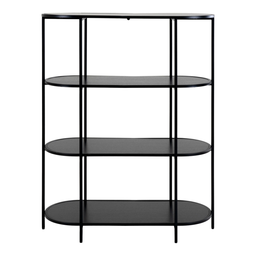 Libreria Vita, Nero, Metallo, 36x85x111 cm