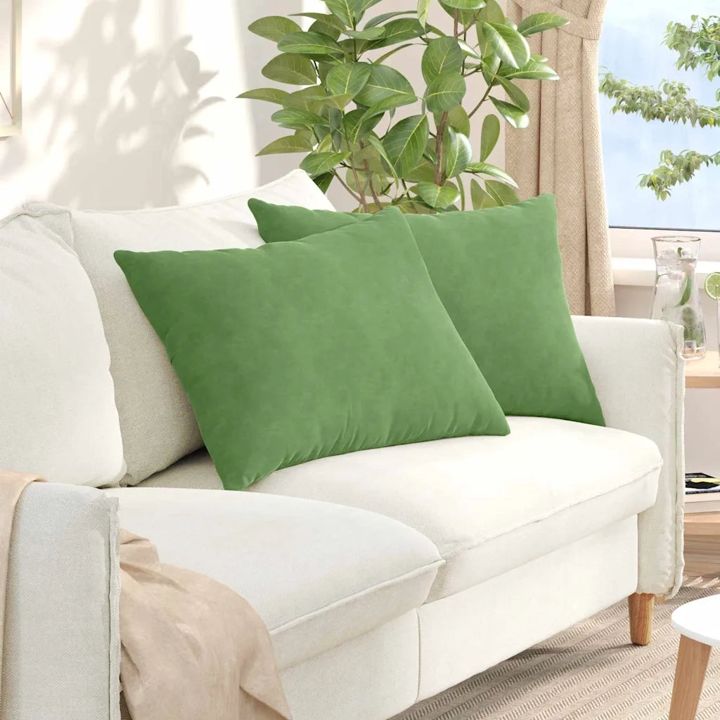 Cuscini da Divano 2 pcs Verde chiaro 70 x 50 cm 42013759