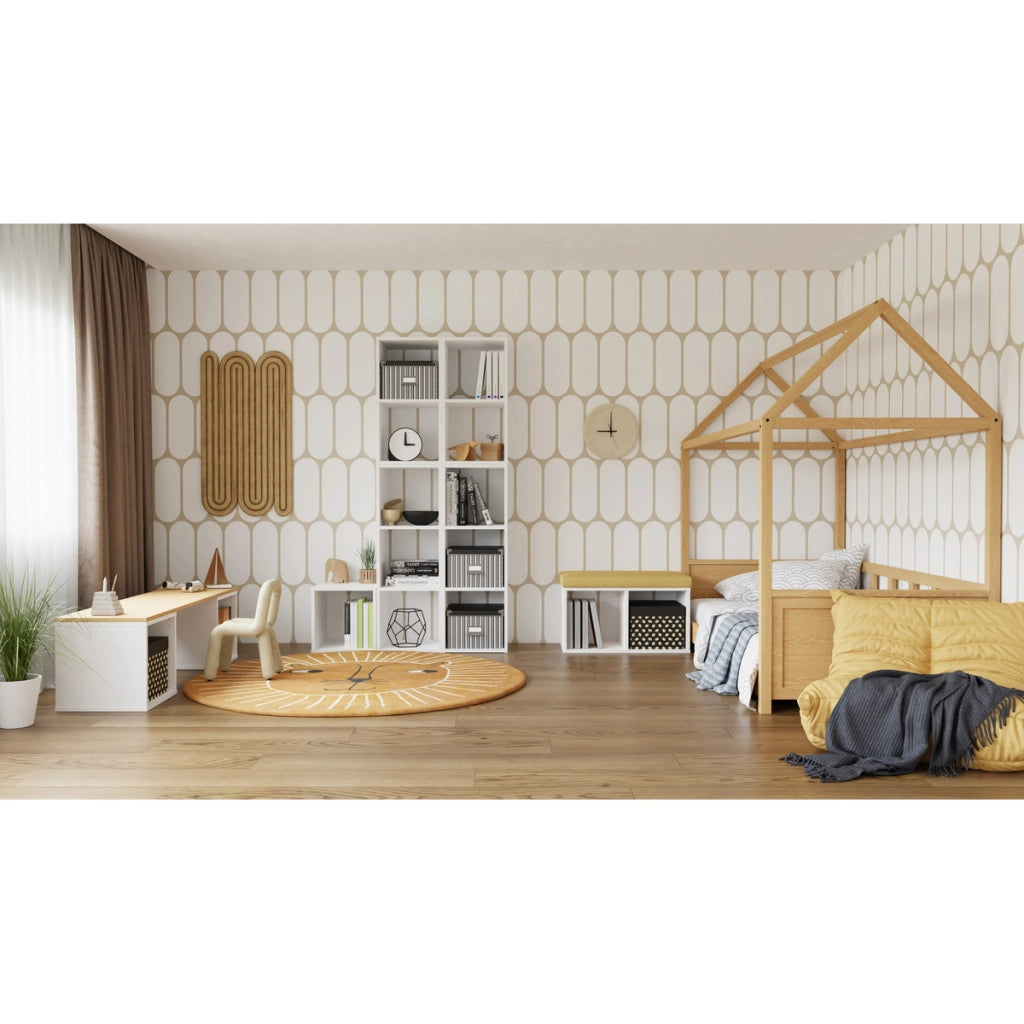 Libreria modulare Modus 1x1 a cubo bianca
