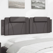 Cuscino Testiera Viana Grigio 180 cm in Similpelle 374807