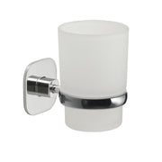 Set portaspazzolini e portasapone da muro Gedy linea Teide cromato