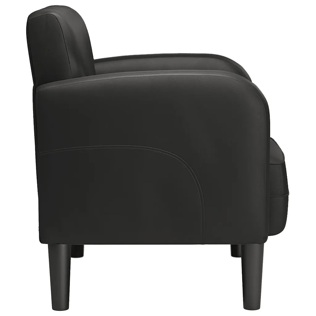 Divano Sedia con Braccioli Nero 54 cm in Similpelle 4100529