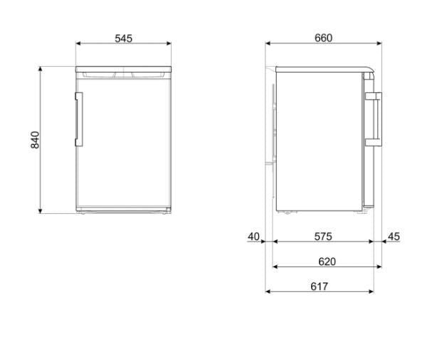 Smeg FA120ES monoporta Libera installazione 114 L E Argento