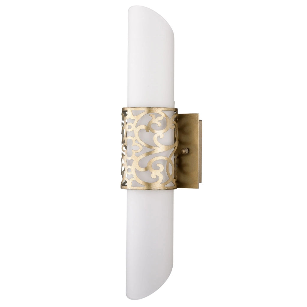 Maytoni Applique contemporanea Venera 2 luci E14 ottone metallo diffusore PVC