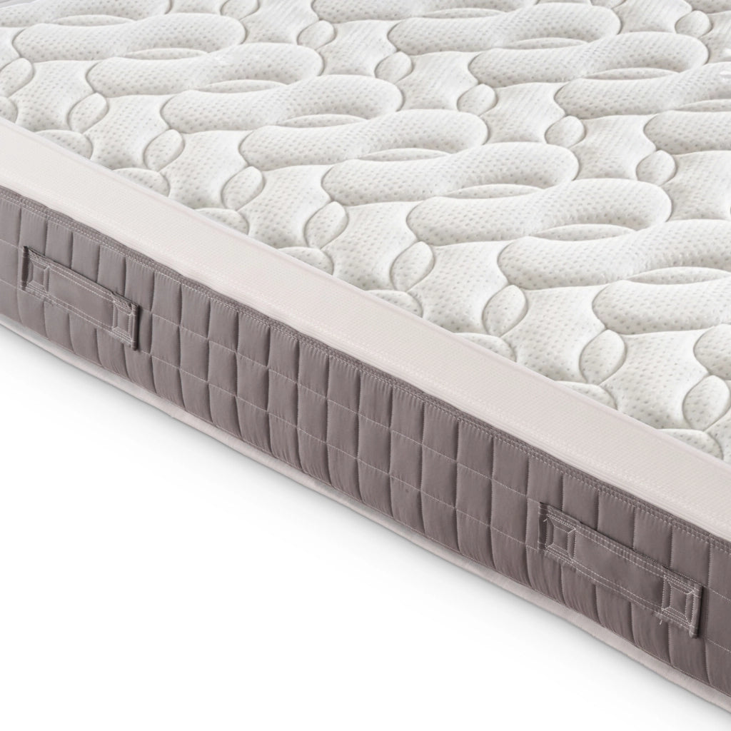 Materasso Piazza e Mezza 140x200 molle indipendenti e memory foam, altezza 25 cm, a zone di supporto differenziato, SFODERABILE, SKY