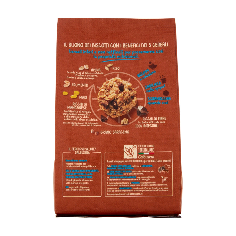 Galbusera cereali g granola e frolla 5 cereali con cioccolato da 300 grammi