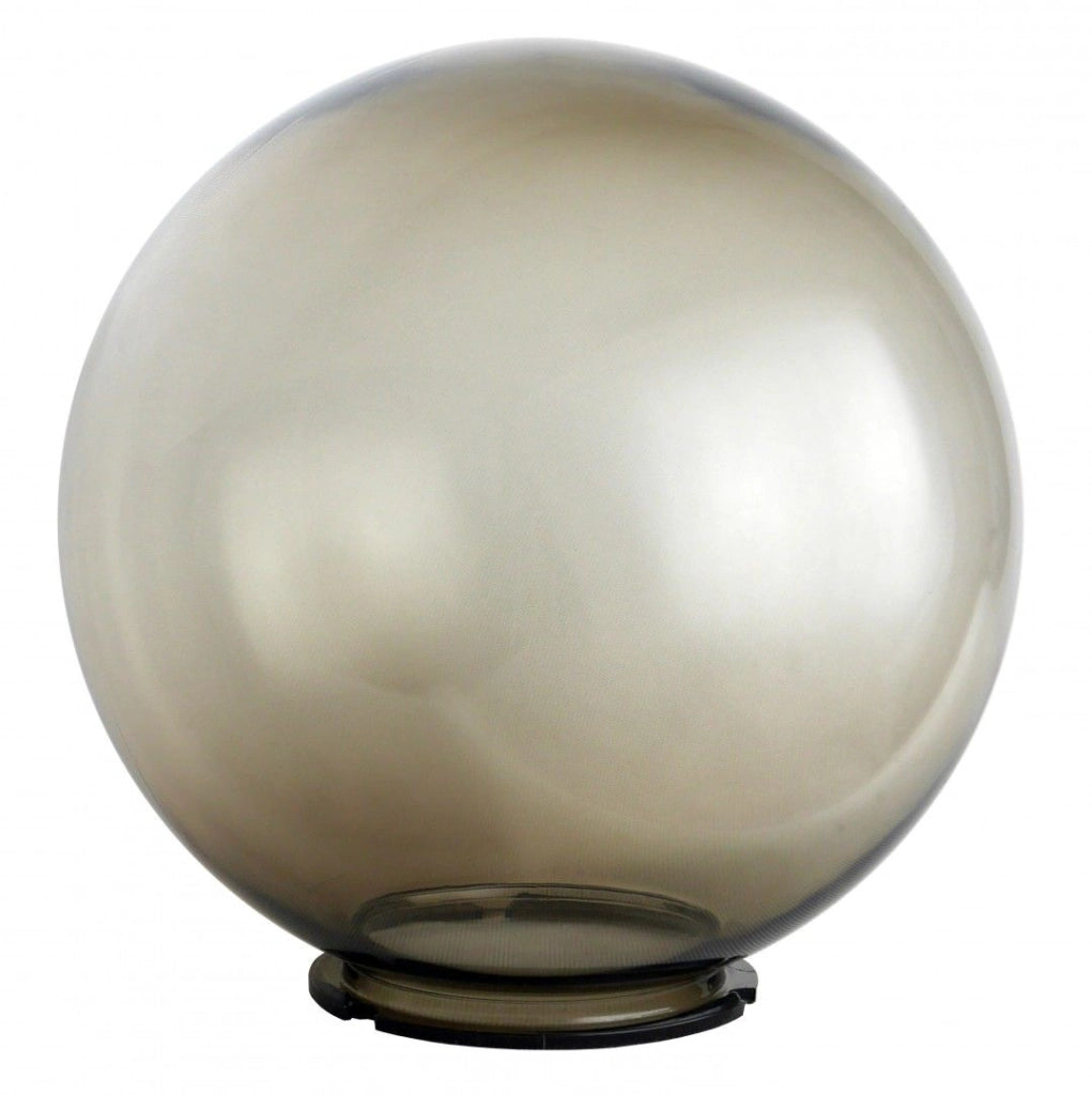 Applique esterna sfera fumé 30cm E27 nera IP43 SU-MA