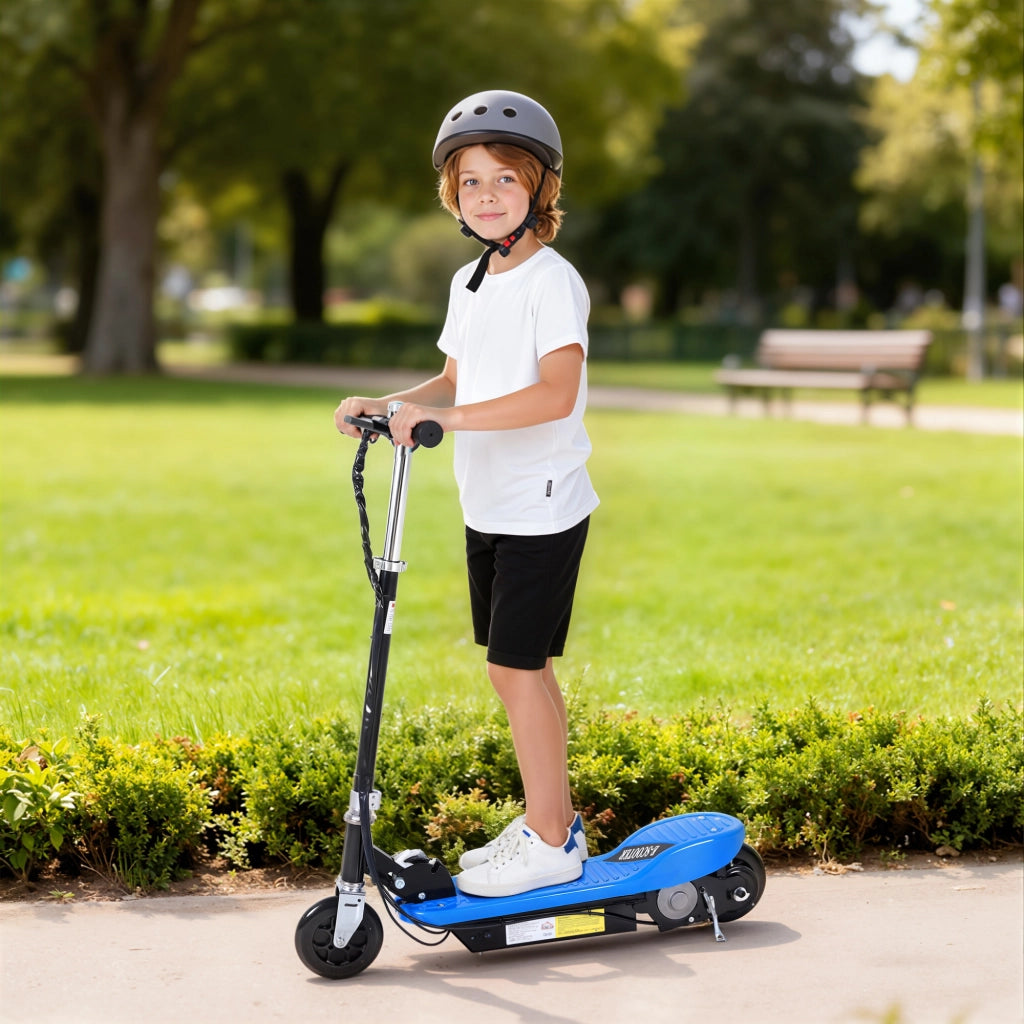 Pattinatore Elettrico Pieghevole per Bambini e Adolescenti ¨C zephmum ¨C 78x37x87-95 cm Blu