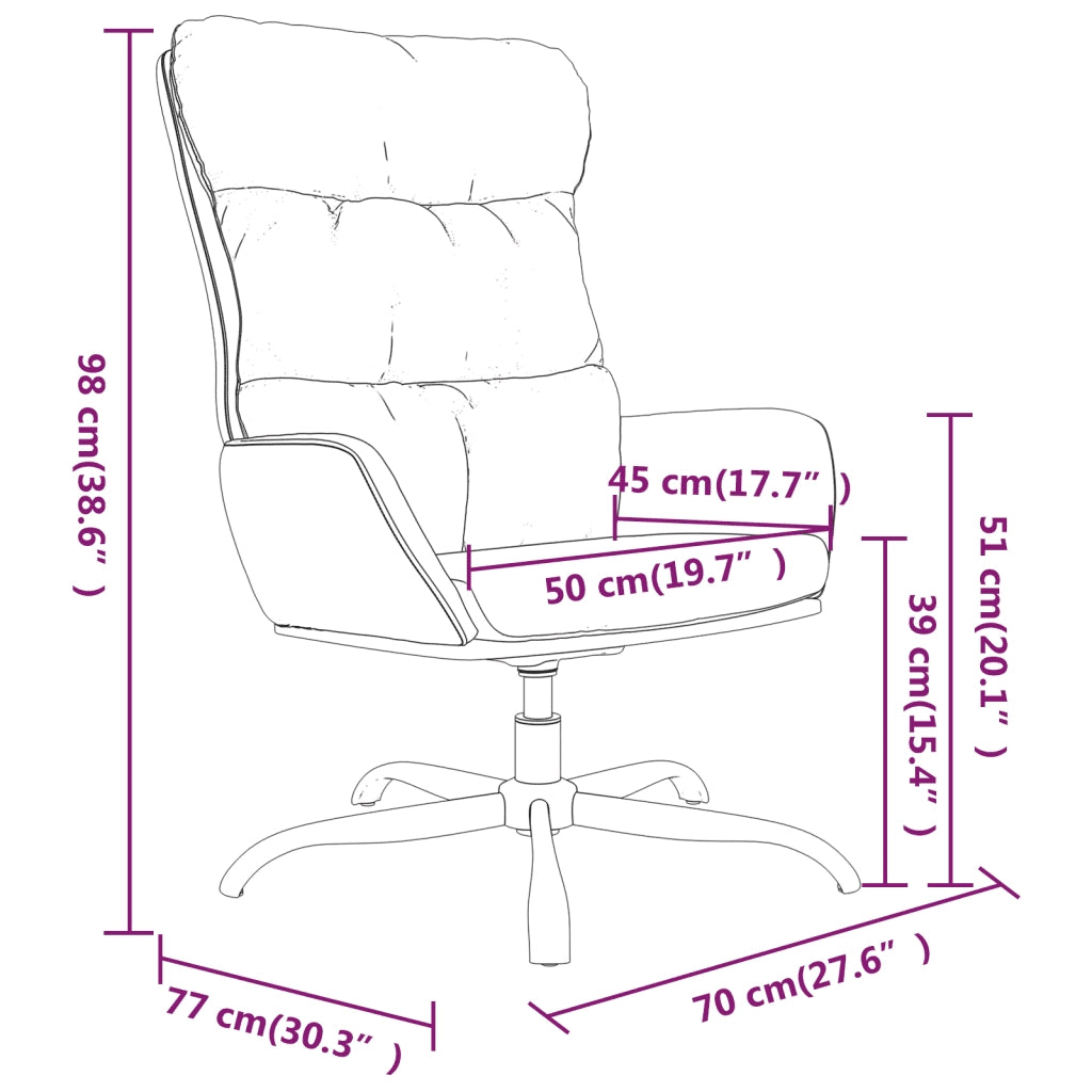 Sedia Relax Crema in Tessuto 341178