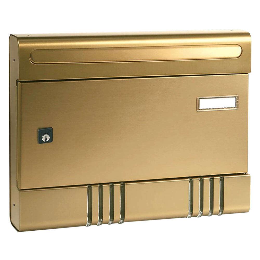 Cassetta postale anodizzata bronzo 36,5x7x29