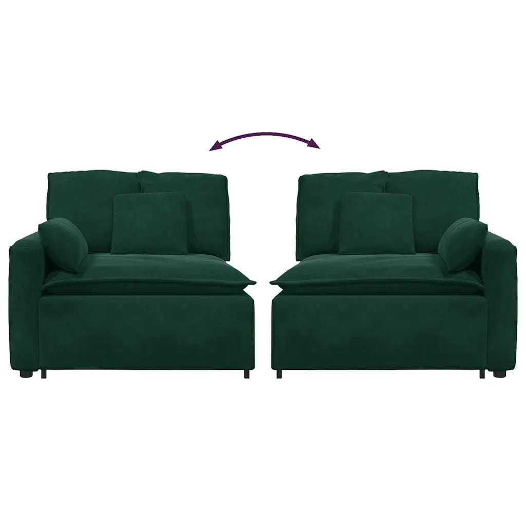 Modulo Terminale Bracciolo Divano Modulare con Cuscini-Sofa Modulare-Divanetto 100 cm 136107