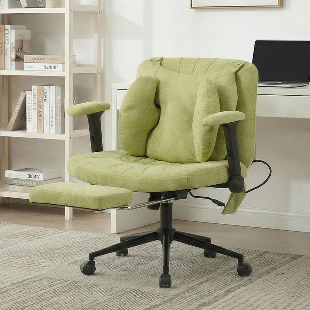 Sedia da ufficio regolabile con poggiapiedi ¨C zephmum ¨C verde
