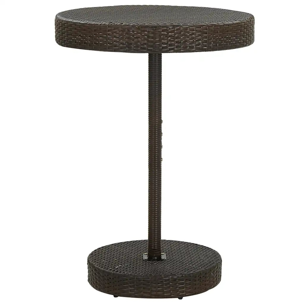 vidaXL Set Bar da Giardino 5 pz con Cuscini in Polyrattan Marrone