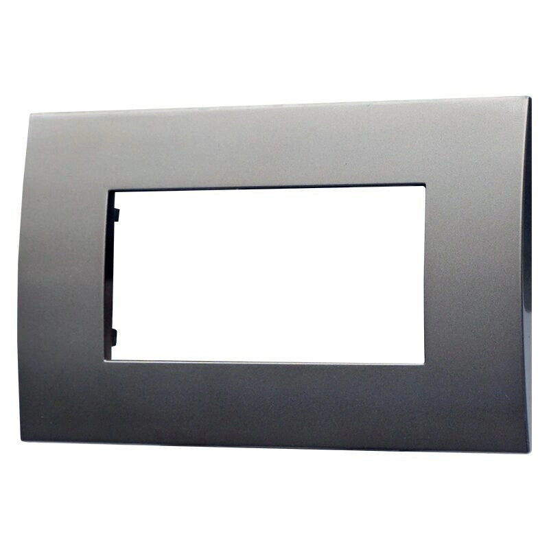Placca Plastica Serie Venus 4P Colore Bronzo Compatibile Con Vimar Arke