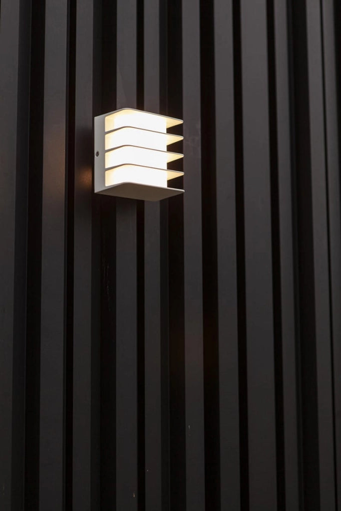 Applique esterno LED Gridy bianco 14,5W 3000K IP54 Lutec