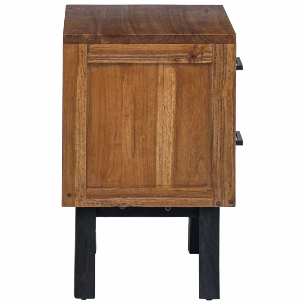 Comodino Naturale 40 x 35 x 55 cm Legno di teak solido 42017951