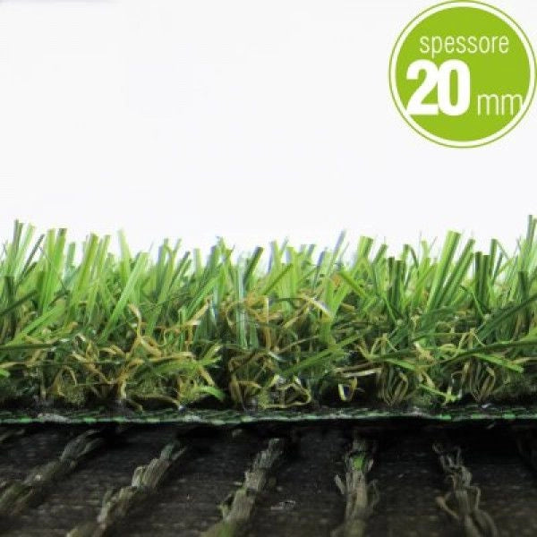 ERBA SINTETICA SAN SIRO 20 MM ROTOLO 2X3 METRI VERDELOOK PRATO ARTIFCALE