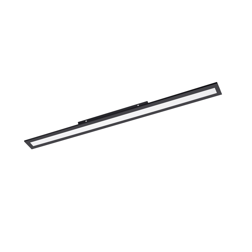 Plafoniera Moderna Salobrena 1 Alluminio Nero Luce Led Integrato 38W