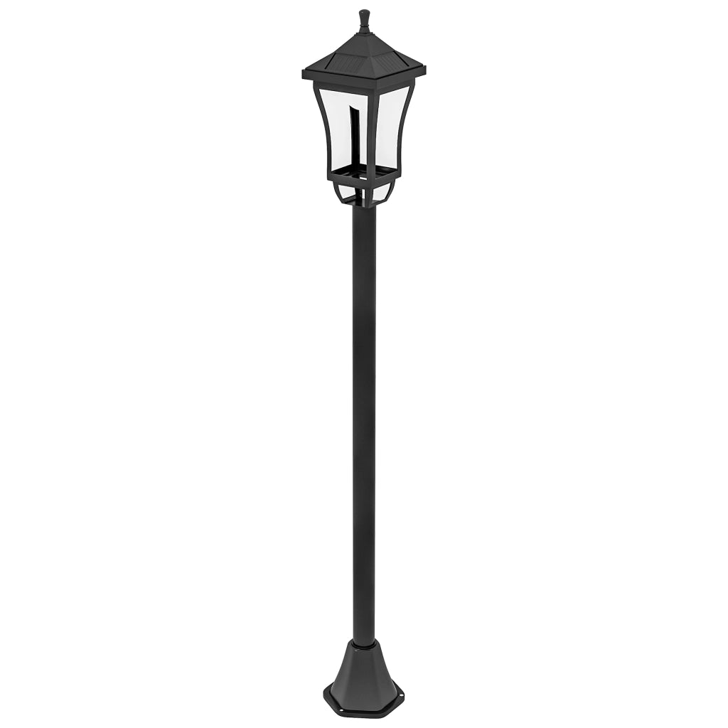 Lampione da Giardino ¨C Xylo ¨C ABS e Policarbonato, Nero, 15x15x127 cm