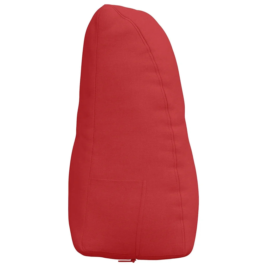 Cuscino per Schiena Rosso 80 x 24 x 50 cm Tessuto 42014424