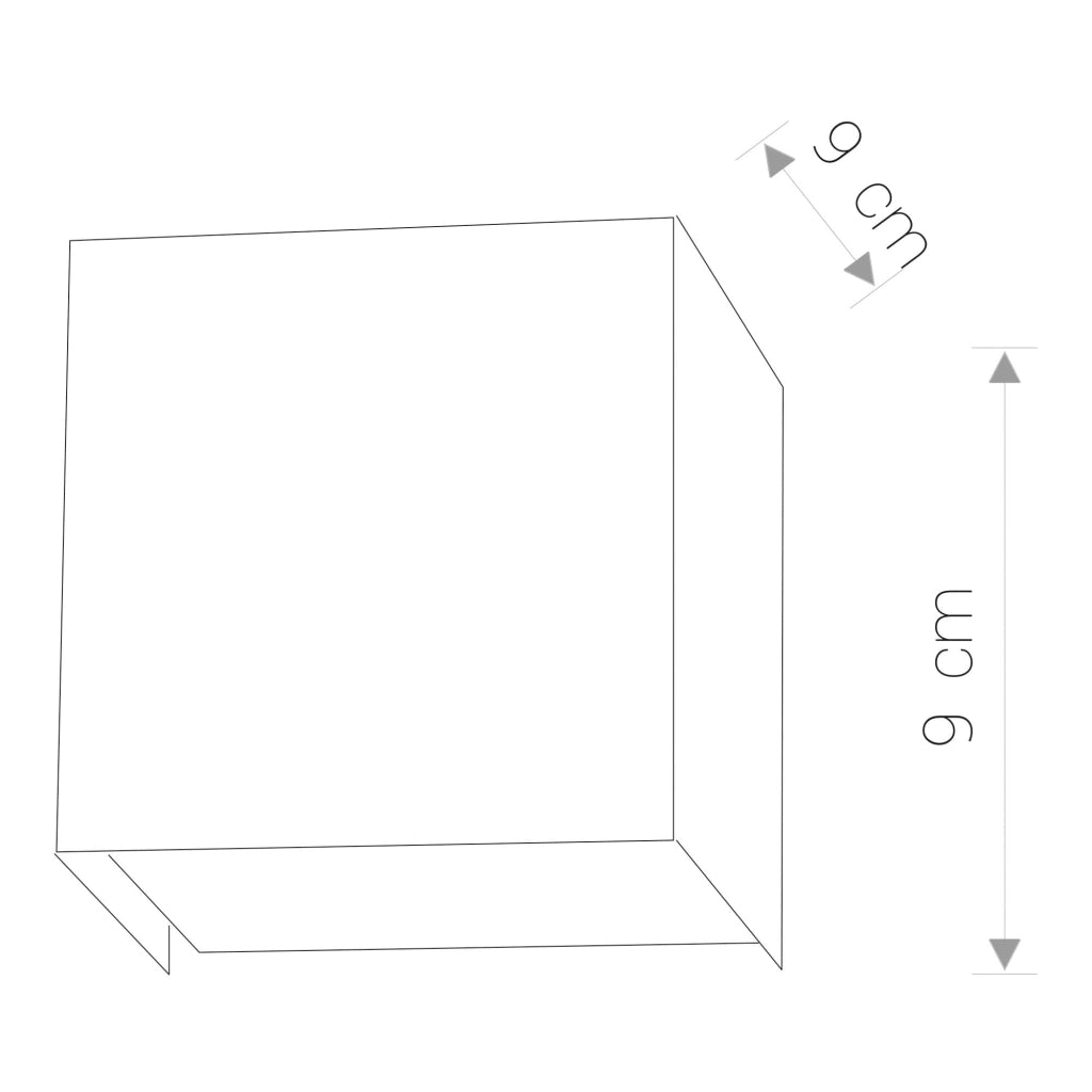 Applique Nowodvorski CUBE grafite acciaio G9 35W IP20