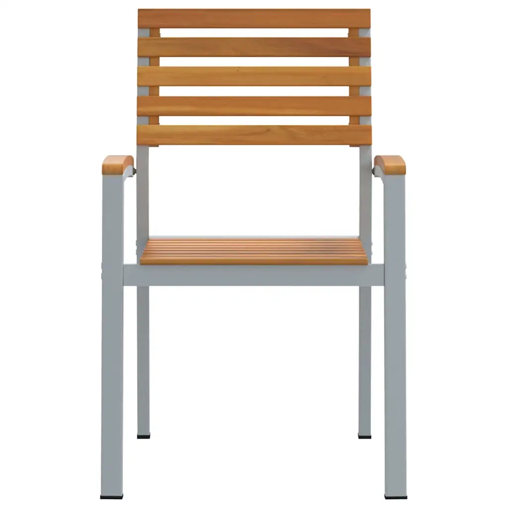 Sedia da Giardino 2 pcs Marrone 56 x 57 x 87 cm 4010624