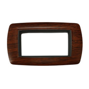 PLACCA MYLIFE 4 MODULI LEGNO SCURO