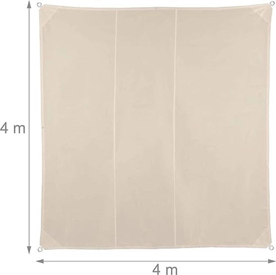 Ombrellone acqua e UV resistente / per terrazza, balcone / parasole 4 x 4 m