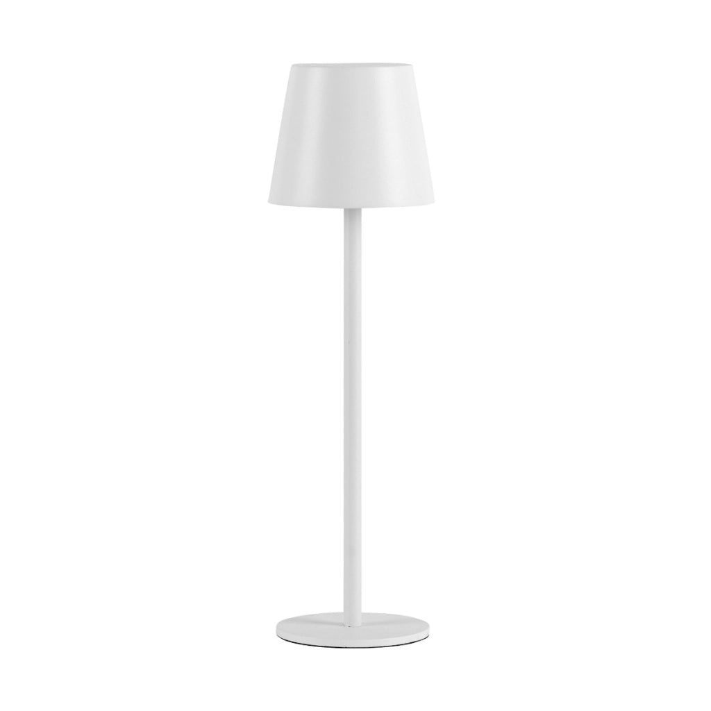 Lampada da tavolo esterna portatile bianca touch IP54 LED 3W Euria