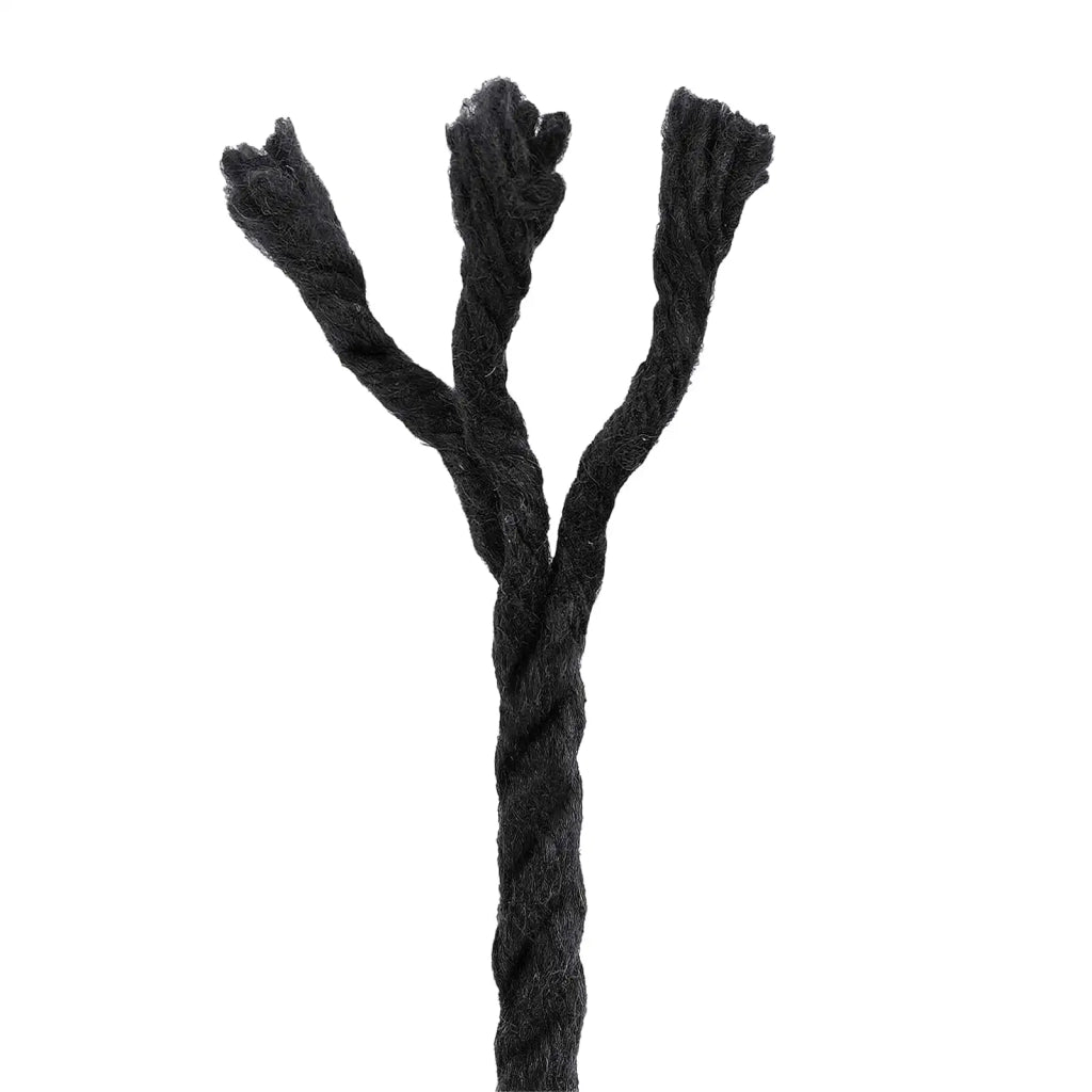 Corda | Fune Nero 0,6 x 0,6 x 10000 cm Cotone