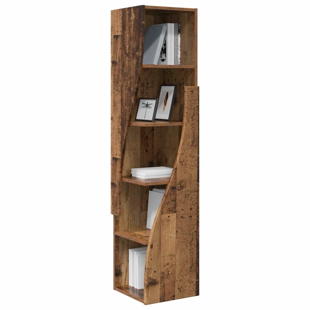 Mobile angolare Legno vecchio 32x32x140cm Legno multistrato 889883