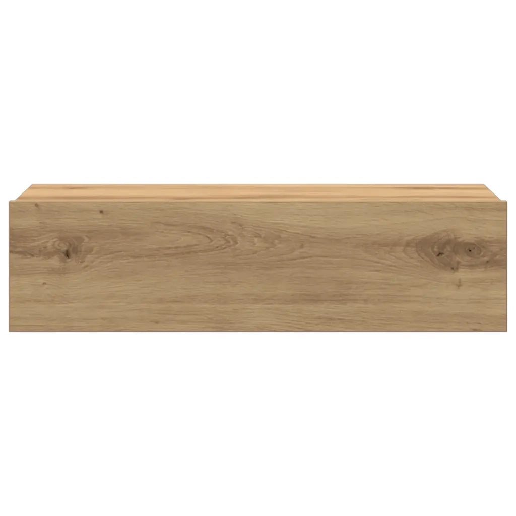 Comodino | Armadio da Notte | Mobiletto da notte Rovere Artigianale 60x35 cm in Legno Multistrato