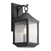 Applique esterna Springfield nero anticato E27 60W Kichler
