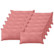 Federa 12 pcs HOUTEN Rosa 40 x 80 cm Velluto 918090