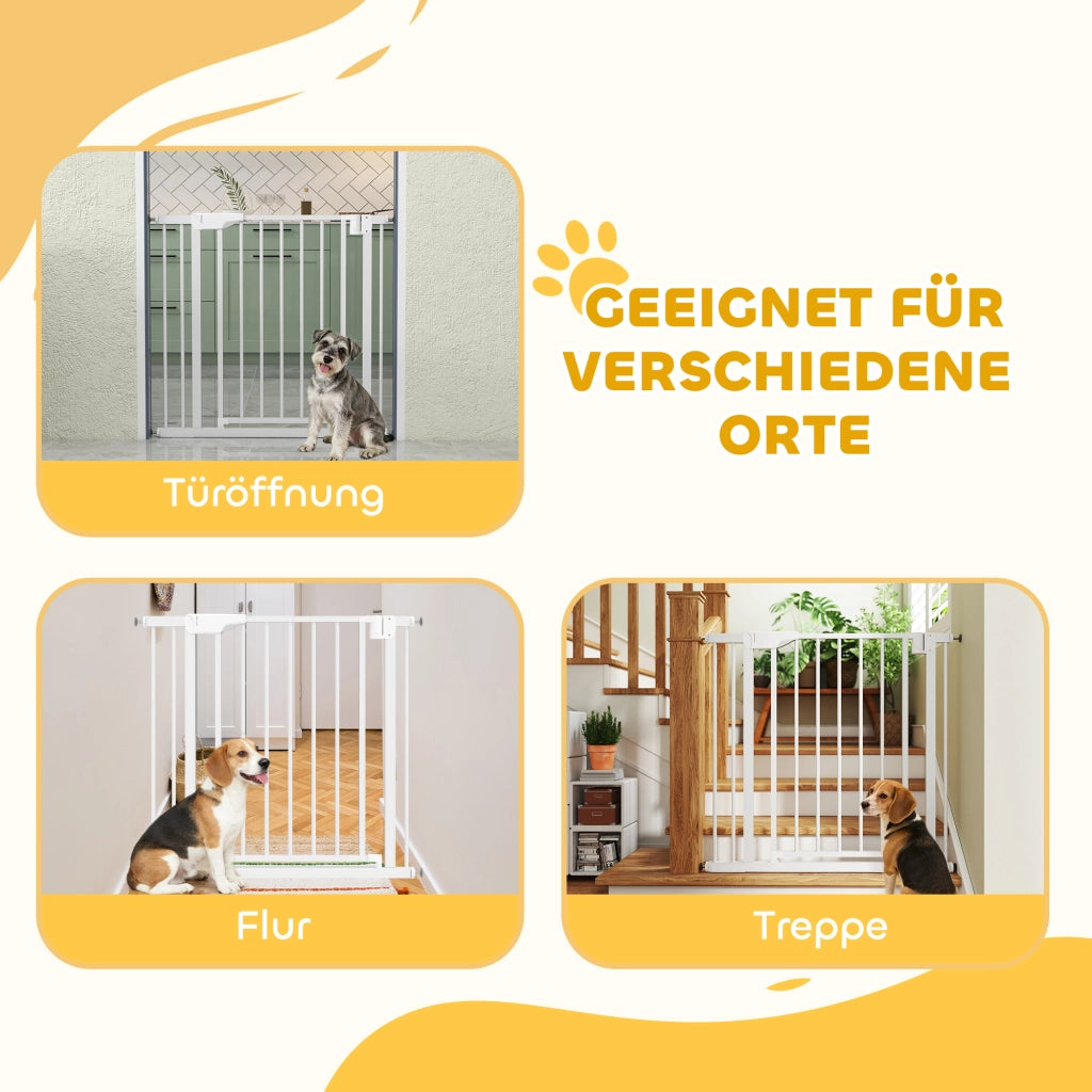 Cancello di Sicurezza per Bambini per Scale ¨C Minimal ¨C Bianco 76x88 cm