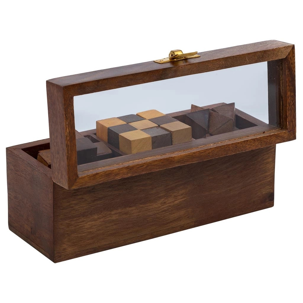Set di 4 puzzle 17x6,5x7,5h