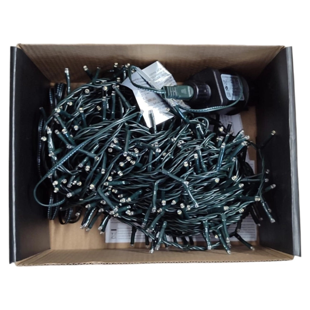 LUCI NATALIZIE 500 LED BIANCO CALDO MIX FLASH INTERNO/ESTERNO IP44 25M