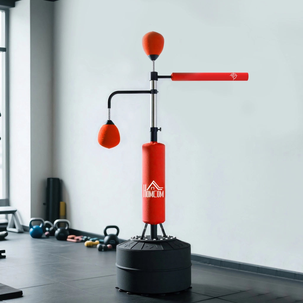 Supporto per sacco da boxe regolabile in altezza ¨C Minimal ¨C 160-230 cm, rosso