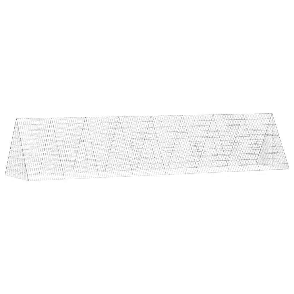 Gabbia per Conigli Argento 430 x 100 x 85 cm Acciaio zincato CFW7195597