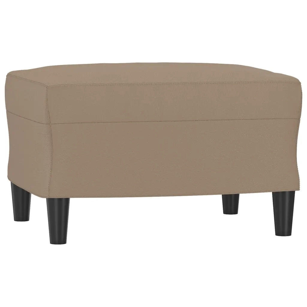 Set di Divani 3 pz con Cuscini Cappuccino in Similpelle