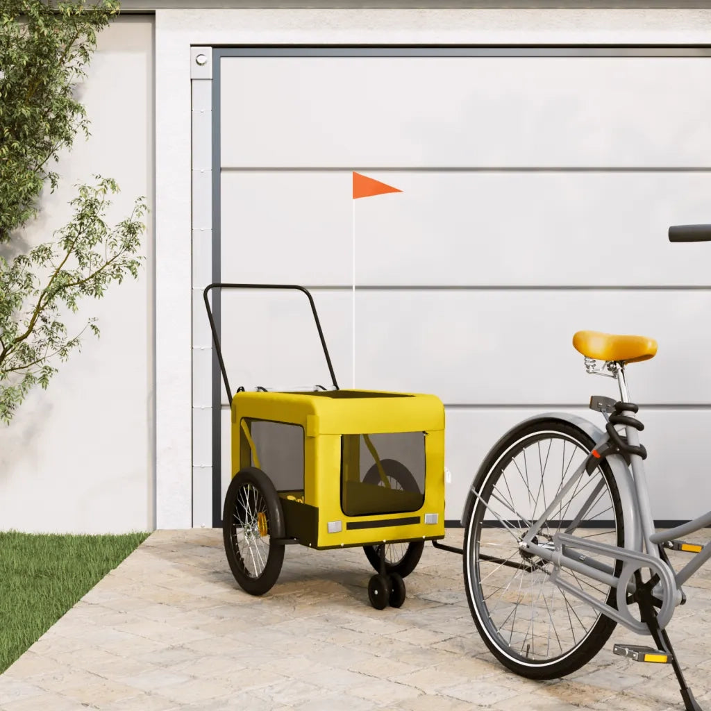 Rimorchio da Bici per Animali Giallo e Nero Oxford e Ferrocod mxl 115228