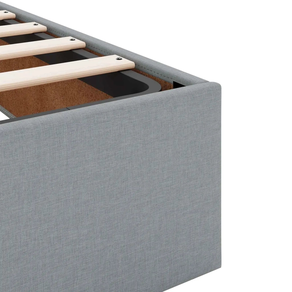 Letto con contenitore LED e materasso Grigio Chiaro 3460248