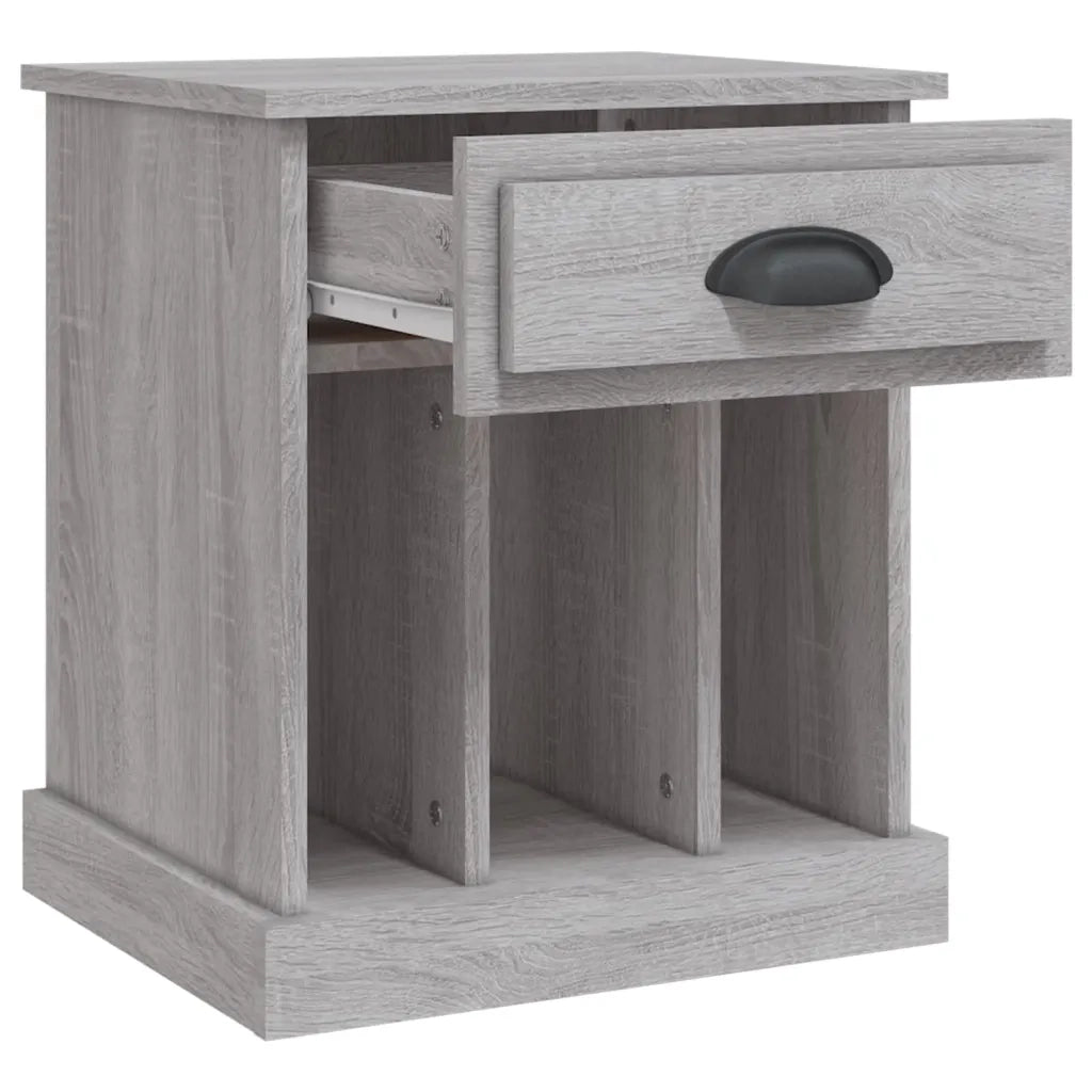 Comodino | Armadio da Notte | Mobiletto da notte Grigio Sonoma 43x36x50 cm