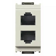 VIMAR IDEA - 2 PRESE CONN.RJ11 BIANCO